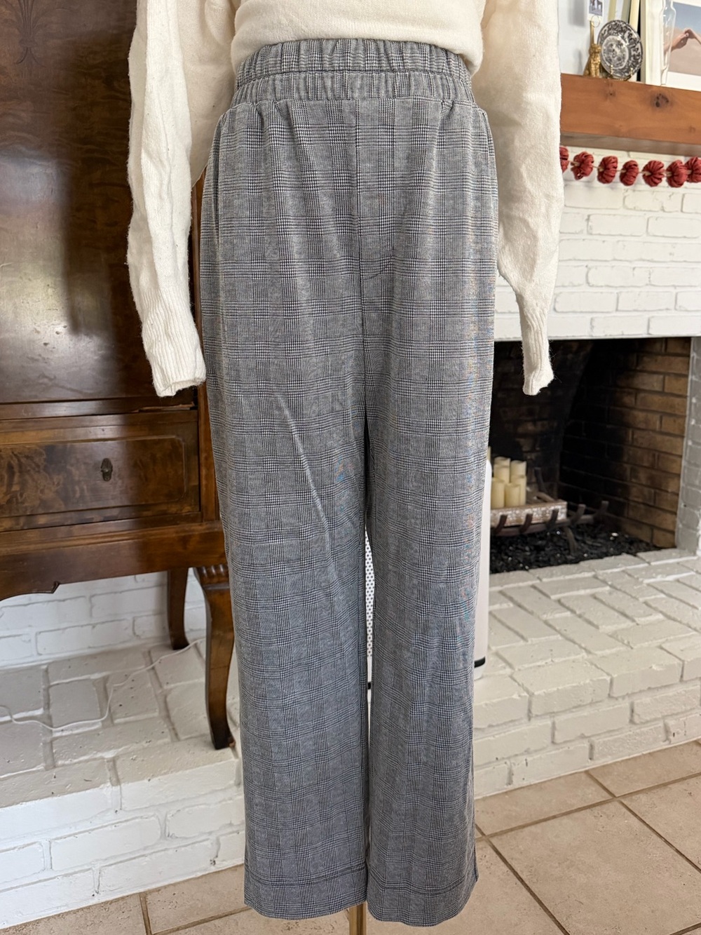 a new day Gray Plaid Pants